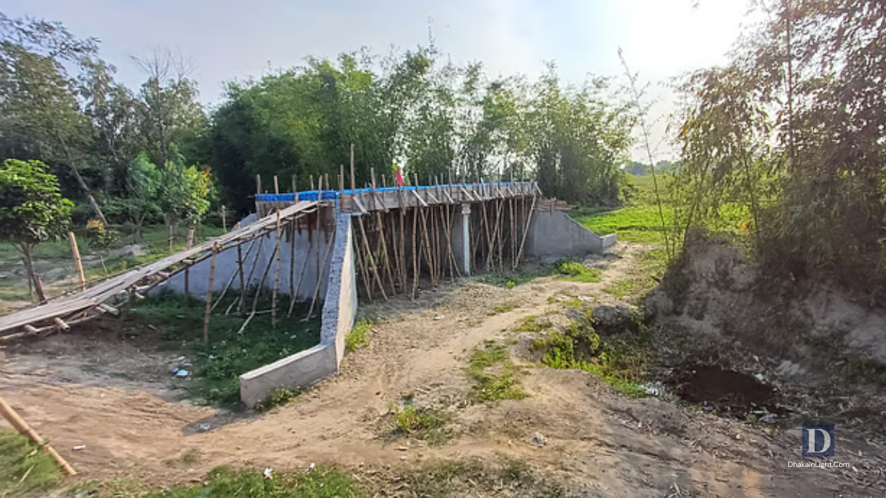 তেঁতুলিয়ায় অর্ধকোটি টাকার সেতু, কিন্তু নেই চলাচলের রাস্তা. Dhakainlight.com